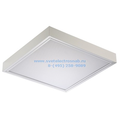 Светильник TL03 CL EM накладной (IP40), 595х595, призматический рассеиватель, потребляемая мощность 30 Вт, световой поток 2850 Лм, Драйвер Vossloh Schwabe, Helvar и т.п., БАП Technolux®