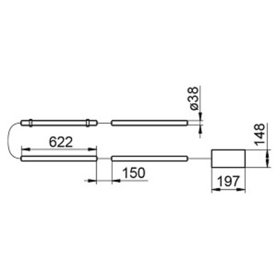 Светильник  ДСП65-4х9-001-850 Tube IP65, корпус-матов ПК., LED, cosφ=0,96, 3245 лм АСТЗ