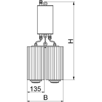 Светильник ДСП04-300-001 Star 850 IP65, 274х772, корпус Al, LED, 3 блока, 300 Вт, 29649 лм, 104 лм/Вт, Ra=80, ССТ 5000K, КСС 