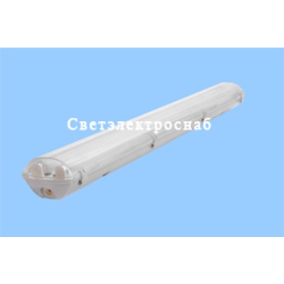 Светильник  ЛСП44-2х58-001 Flagman БАП IP65, корпус ПК, расс. ПММА, ЭПРА, cosφ=0,96, БАП АСТЗ