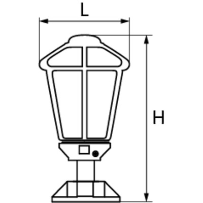 Светильник GL 85-40E/13F Shar Осн. ПК, Рас-тель прозрачный из ПММА, D= 200мм, ЛН 40 Вт, КЛЛ 13 Вт, LED 13Вт, Е27, уст. на грунт. ЗСП