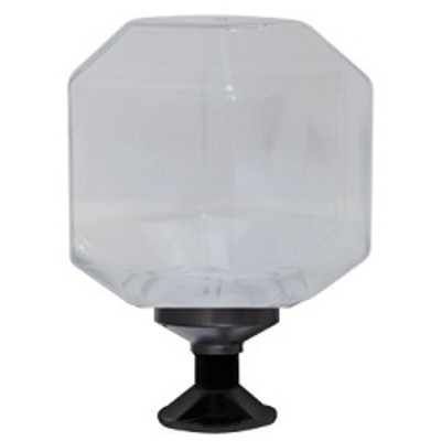 Светильник GL 145-75E/23F Poly Cube Осн. ПК, Рас-тель прозрачный из ПММА, ЛН 75 Вт, КЛЛ 23 Вт, LED 23Вт, Е27, уст. на грунт. ЗСП