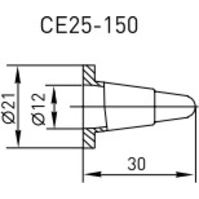 Колпачок защитный изолирующий CE25-150 EKF