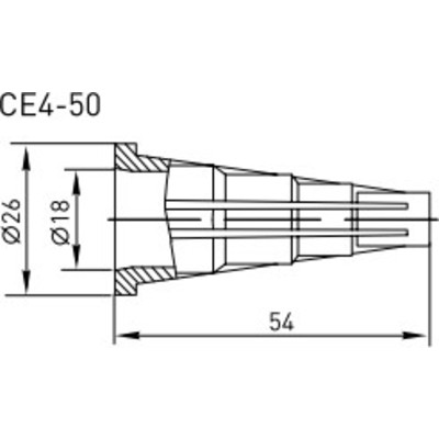 Колпачок защитный изолирующий CE4-50 EKF