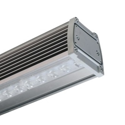 80W Прожектор ДО43-80-102 Korvet 750 IP65, 1016х81х163, прозрачный ПК, LED, 38264 кд/7200 лм, Ra=70, CCT=5000K, КСС 