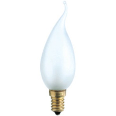 Лампа свеча на ветру матовая DECOR С35 FLAME FR 40W E14  (230V) (S110) FOTON 