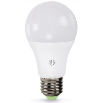 Лампа светодиодная LED-A60-standard 7Вт 160-260В Е27 3000К 630Лм ASD