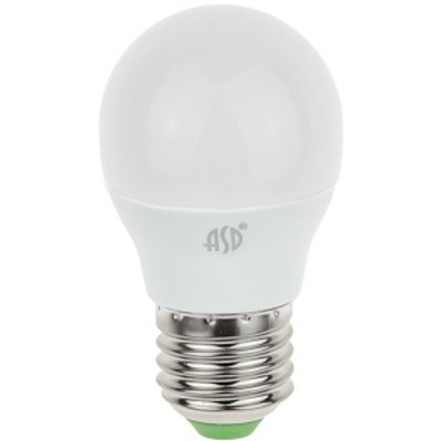 Лампа светодиодная LED-ШАР-standard 3.5Вт 160-260В Е27 3000К 320Лм ASD