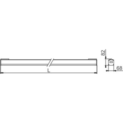 Светильник ДСП45-50-003  Liner P HE 840 IP65, 1430х68х82, расс. прозрачный из ПММА, 47 Вт, 5456 лм, 116 лм/Вт, Ra=80, CCT=4000K, подвесной, PF=0,98 АСТЗ