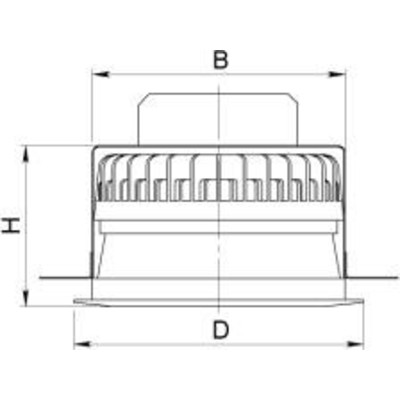Светильник TLDR0802 2 downlight (излучающий вниз), IP44/IP20, ø220, корпус - алюминиевый литой радиатор, рассеиватель  - утопленное матовое стекло,  потребляемая мощность 25 Вт, световой