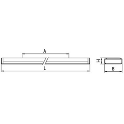 Светильник Crystal 118 LED-10 ip20, ухл4, расс. прозр. ПС, осн. сталь окр. б.к., 620х55х75 мм, LED лампа КСЕНОН