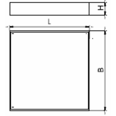 Светильник ДВО12-38-041 Prizma EM3 DT 840 IP40, 595х595х40, расс. призм. из ПК,  LED, 38 Вт, 3255 лм, 86 лм/Вт, Ra=80, CCT=4000K, PF=0,98, БАП, 3ч, Telecontrol АСТЗ