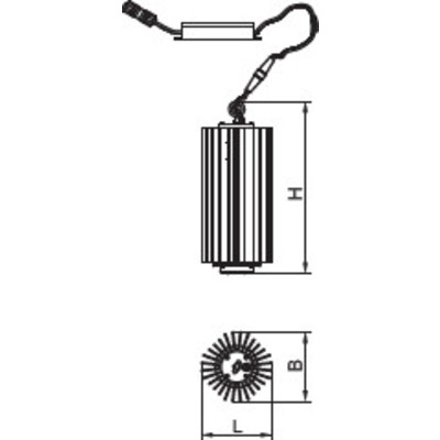 Светильник ДСП04-100-201 Star E 850 IP65, 150х150х334, корпус Al, LED, 1 блок, 95 Вт, 10255 лм, 118 лм/Вт, Ra=80, ССТ 5000K, КСС 