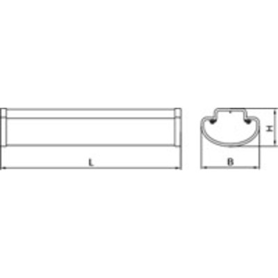 Светильник ДПО52-40-101 Optimus 840IP20, 1040х104х64, корпус ПК, расс. опал. ПК, LED, 38 Вт, 4560 лм, 120 лм/Вт, Ra=80, CCT=4000K, PF=0,96 АСТЗ