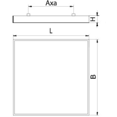 Светильник Alenka LED/S-30-840-23 БАП IP40, 595х595х40, рассеиватель призма, 600х600, в ком-те с проставками из ПК, LED-модуль, 29 Вт, 3033 лм, 105 лм/Вт, CCT=4000K, PF>0,98, БАП 1 час ЗСП