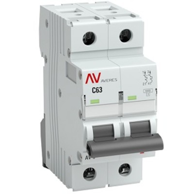 Выключатель автоматический AV-6 2P  6A (D) 6kA EKF AVERES