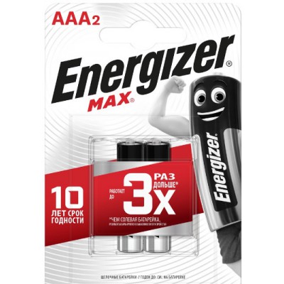 Батарейка ENERGIZER MAX LR03/E92/AAA BL2