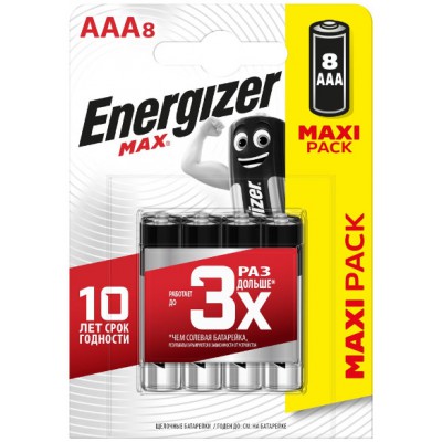 Батарейка ENERGIZER MAX LR03/E92/AAA BL4
