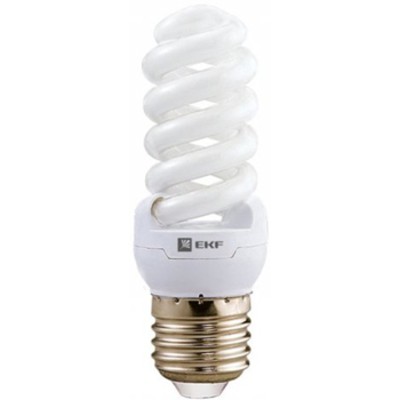 Лампа 20W энергосберегающая FS8-спираль 20W 2700K E27 8000h EKF FS8-T2-20-827-E27