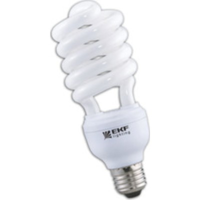 Лампа 20W энергосберегающая HS-полуспираль 20W 4000K E27 10000h EKF HS-T3-20-840-E27    