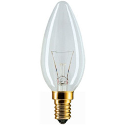 Лампа свеча 60W Standard 60W E14 230V B35 CL 1CT PHILIPS 
