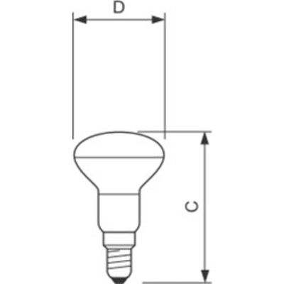 Лампа 100W зеркальная 100R95/E27 GE