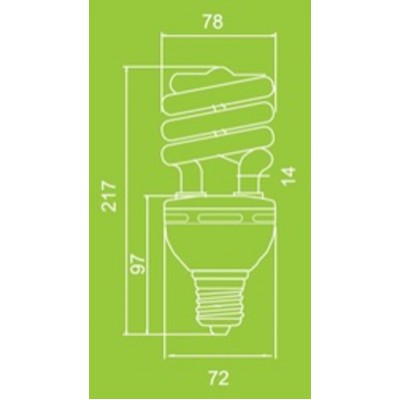 Лампа 45W  EC/HSP/45W/E27/64K/220V/SPR.SR. VITO