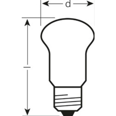 Лампа 95W 230V Е-27  гриб прозрачная РОССИЯ.