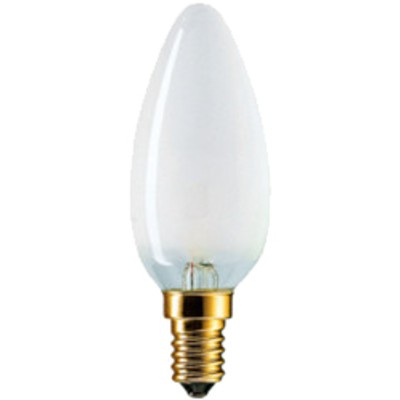 Лампа свеча  25W С1 FR  230V Е-14 матовая GE