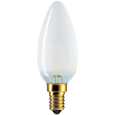 Лампа свеча  40W С1 FR  230V Е-14 матовая GE 