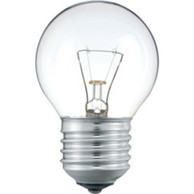Лампа шар 60W D1 CL 230V Е-27 прозрачная GE.