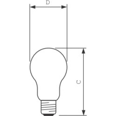 Лампа шар 25W DECOR А COLOR A55 220-240V E27 СИНИЙ OSRAM