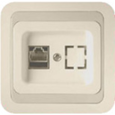 Розетка Mimoza 32035 компьютерная 1 вход 8 контактов без вставки с/п бежевая MAKEL (Турция)