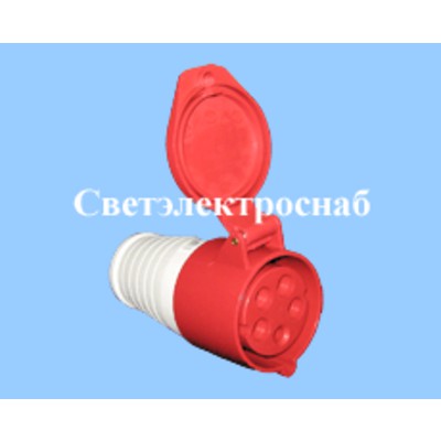 Розетка переносная 225 3Р+РЕ+N 32А 380В IP44 EKF