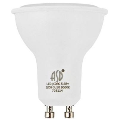 Лампа светодиодная LED-JCDRC-standard 3Вт 160-260В GU10 3000К 270Лм ASD