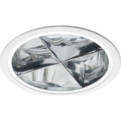Светильник TL08-01 226 EL downlight (излучающий вниз), ø225, отражатель и растр - зеркальный алюминий, ЭПРА (класс энергосбережения EEI=A2) Helvar, Philips, Osram и т.п.