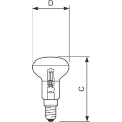Лампа 28W  230V E14 EcoClassik30 Reflector NR50 PHILIPS (рефлектор)925640044202