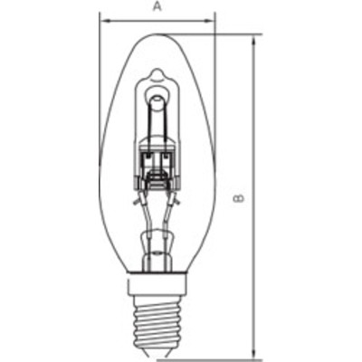 Лампа 28W  230V E14 EcoClassic Twisted BW35 CL 1CT PHILIPS (свеча)СНЯТО 872790082070600