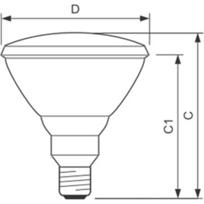 Лампа 75W 230V E27 Halogen PAR38 10° D=123.5 L=136 (7800kd) PHILIPS (с отражателем) СНЯТО