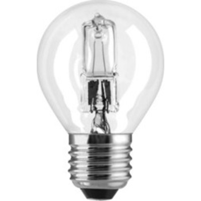 Лампа  42W  240V E27 Энергосберегающие HaloSpherical D=45 L=78 (630 lm) GE (шаровидные)