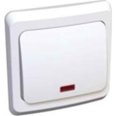 Нажимная кнопка 1-кл.  с. у. КС10-001В  10A  ЭТЮД  белый Schneider Electric