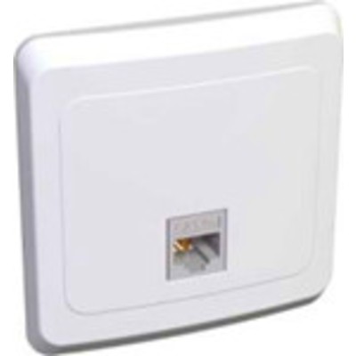 Розетка 1 мест. C.У. комп.  KOMС-001B  кат. 5 белая ЭТЮД Schneider Electric