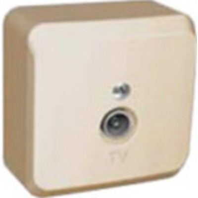 Розетка 1 мест. О.У. телевиз. TVA-002К кремовый Schneider Electric