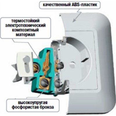 Розетка 1 мест. о.у. без з/к RA10-164I-8I ПРИМА бук Schneider Electric