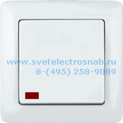 Выключатель 1-кл.  с. у. 6А. VS16-135-B с индикацией  ХИТ белый Schneider Electric