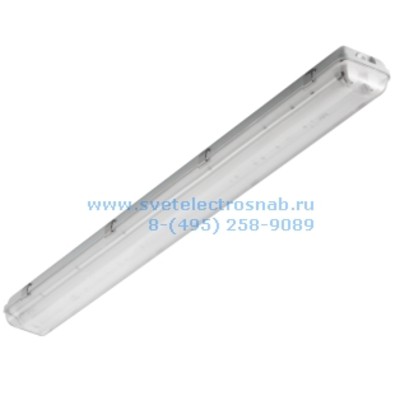 Светильник TLWP258 PC EL EM пылевлагозащищенный (IP65), 1563х134, корпус-поликарбонат, рассеиватель - поликарбонат, ЭПРА (класс энергосбережения EEI=A2) Helvar, Philips и т.п., блок аварийног