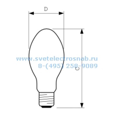 Лампа 500W  NATRIUM  MixF  E40 d122*288  (ДРВ)   13000Lm 4100K   BLV
