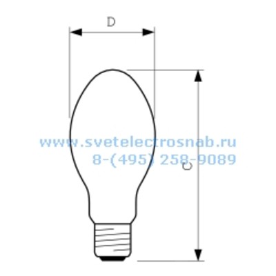 Лампа 400W HM-ED E40 PHOENIX