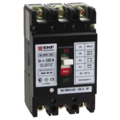 Автоматический выключатель ВА-99М 100/100А 3P 20кА EKF