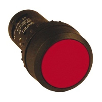 Кнопка SW2C-10D с подсветкой желтая NO 24В EKF